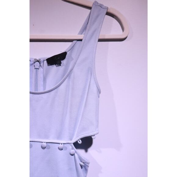 HOURS by Revolve Light Blue Cut-Out Dress with Button Detail & Leg Slit – XS - Picture 7 of 8
